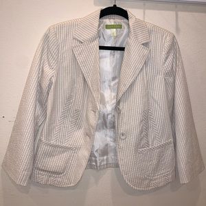 Beautiful summery Sigrid Olsen seersucker blazer | 6